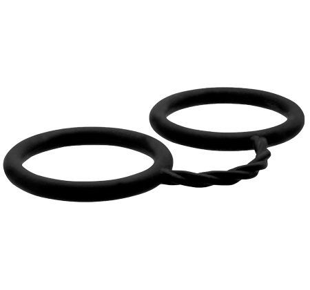 Чёрные силиконовые наручники BONDX SILICONE CUFFS