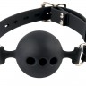 Силиконовый кляп-шар с отверстиями для дыхания Silicone Breathable Ball Gag Small