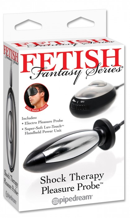 Анальный электростимулятор Shock Therapy Pleasure Probe - 7,5 см.