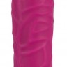 Ярко-розовый вибратор-реалистик Vibra Lotus - 15,5 см.