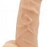Телесный реалистичный фаллоимитатор DILDO 8.5INCH FLESH - 21,6 см.