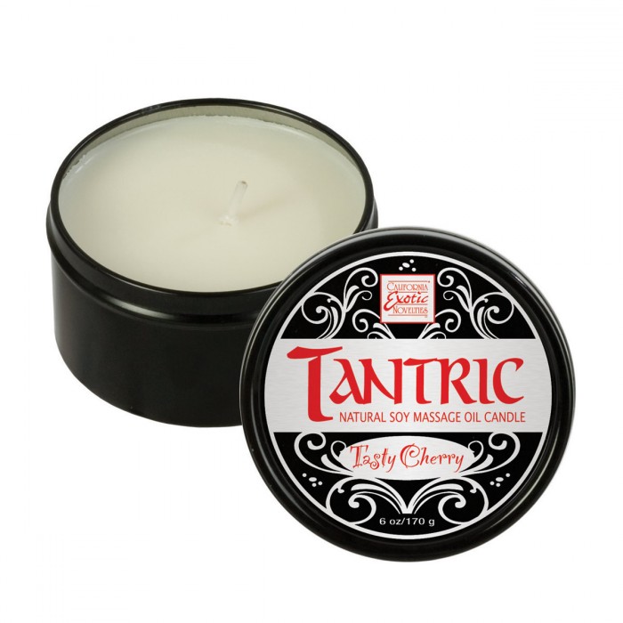 Массажная свеча с ароматом вишни Tantric Soy Candle Tasty Cherry