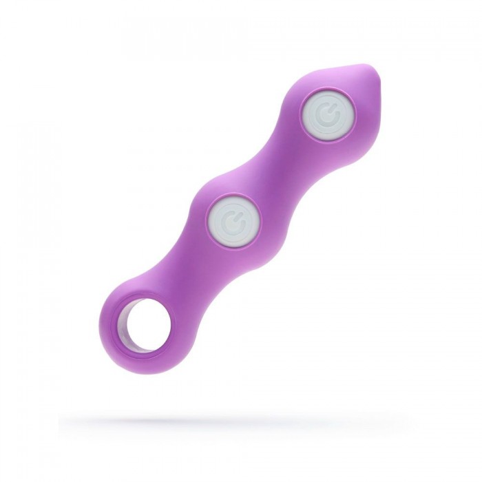 Фиолетовый вибратор VI-BO STICK BALL - 12,9 см.