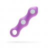 Фиолетовый вибратор VI-BO STICK BALL - 12,9 см.