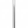 Серебристый уретральный стимулятор Sinner Solid Metal Dilator with Pull-out-ring - 14,5 см.