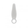 Прозрачная анальная пробка с ручкой-кольцом JAMMY JELLY ANAL FINGER PLUG CRYSTALL - 7,2 см.