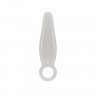 Прозрачная анальная пробка с ручкой-кольцом JAMMY JELLY ANAL FINGER PLUG CRYSTALL - 7,2 см.