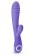 Фиолетовый вибратор с клиторальным отростком Fane - 22 см.