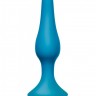 Бирюзовая анальная пробка Slim Anal Plug Large - 12,5 см.