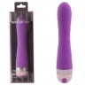 Фиолетовый вибратор из силикона с текстурной поверхностью Cupids Revenge - 20,5 см.
