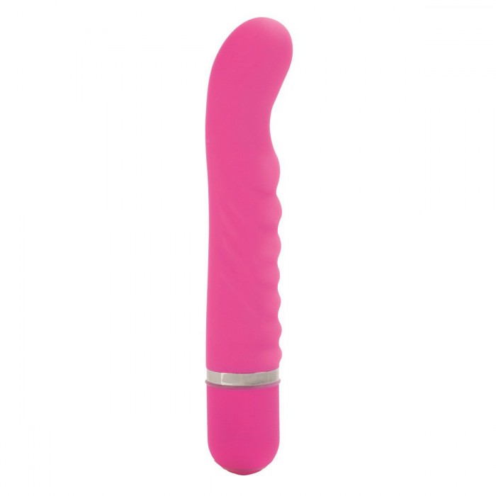 Многофункциональный розовый вибратор 10-Function Charisma Swirly - 12 см.