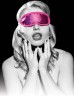 Розовая маска на глаза Satin Blindfold