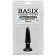 Черная анальная пробка Basix Rubber Beginners - 10,9 см.
