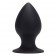 Малая чёрная анальная втулка PLUG MY ASS SILICONE SMALL - 8 см.