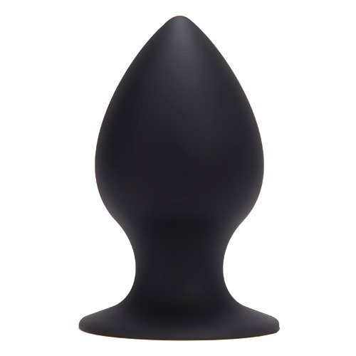 Малая чёрная анальная втулка PLUG MY ASS SILICONE SMALL - 8 см.
