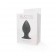 Малая чёрная анальная втулка PLUG MY ASS SILICONE SMALL - 8 см.