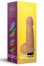 Телесный реалистичный мультискоростной вибратор Mad Lollipop - 17,6 см.