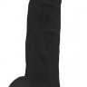 Черный реалистичный фаллоимитатор 9.5INCH BLACK - 24 см.