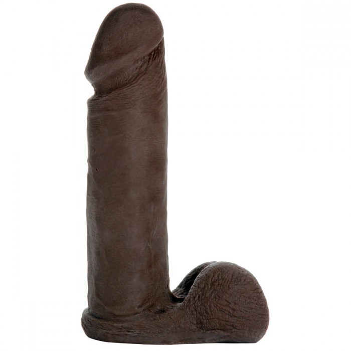 Коричневая насадка Vac-U-Lock 6  ULTRASKYN Cock - 17,3 см.