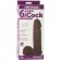 Коричневая насадка Vac-U-Lock 6  ULTRASKYN Cock - 17,3 см.