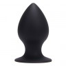 Большая черная анальная втулка среднего размера PLUG MY ASS SILICONE MEDIUM - 10 см.
