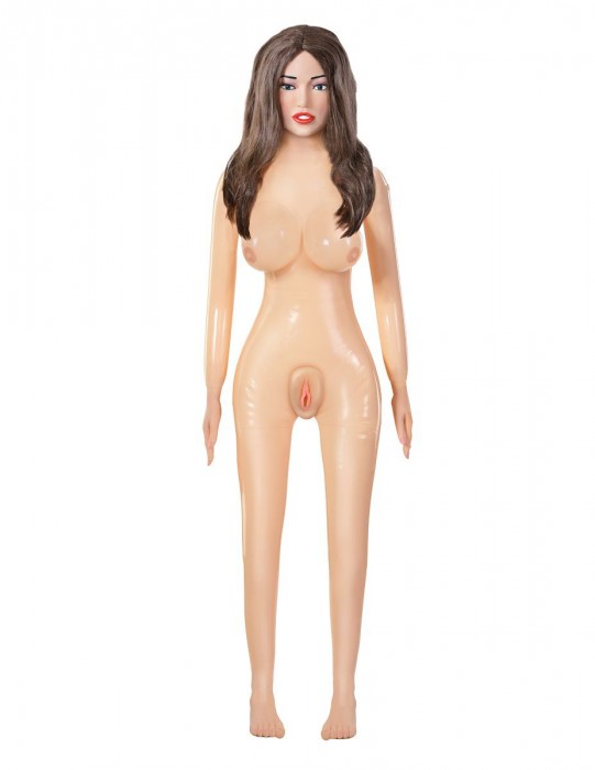 Надувная кукла-брюнетка Agent 69 Life-Size Love Doll с вставками