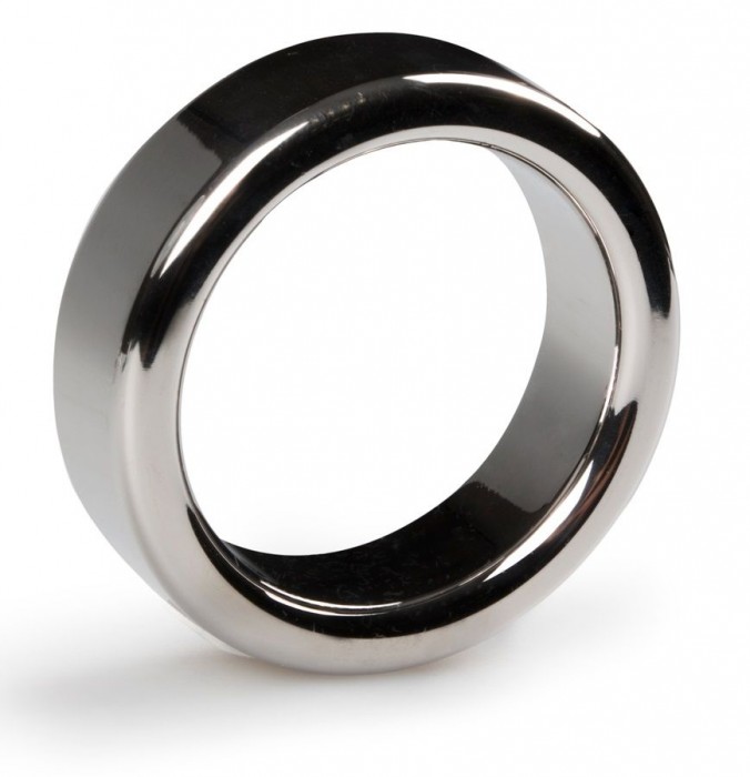 Серебристое эрекционное кольцо Heavy Cock Ring Size S