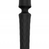 Чёрный перезаряжаемый жезловый вибратор JOYRUSH MASSAGER
