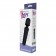 Чёрный перезаряжаемый жезловый вибратор JOYRUSH MASSAGER