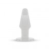Прозрачный анальный плаг большого размера JAMMY JELLY ANAL XL PLUG CRYSTALL - 14 см.
