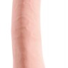 Телесный фаллоимитатор на присоске 7  Triple Density Cock - 21 см.