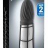 Чёрная насадка Silicone Gladiator Extension - 14 см.