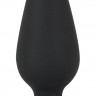 Черная анальная втулка Heavy Plug Large - 10,5 см.
