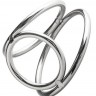 Серебристое эрекционное кольцо Sinner Metal Cock and Ballring Size M