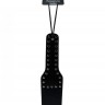 Чёрная шлёпалка с клёпками FANTASY LOVE PADDLE - 30 см.