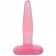 Гелевая анальная пробка розового цвета Crystal Jellies Small Butt Plug - 11,5 см.