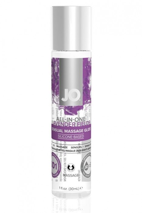 Массажный гель ALL-IN-ONE Massage Oil Lavender с ароматом лаванды - 30 мл.