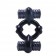 Эрекционное кольцо с двумя вибраторами TLC All Nighter Dual Wireless Cock Ring