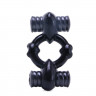 Эрекционное кольцо с двумя вибраторами TLC All Nighter Dual Wireless Cock Ring