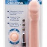 Набор для плотских утех CyberSkin- 3-in-1 Vibrating X-tra Cock: насадка-удлинитель, вибропуля и эрекционное кольцо