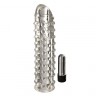 Прозрачная вибронасадка на пенис VIBRATING PENIS SLEEVE THE WALL BREAKER - 17 см.