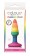 Разноцветная мини-пробка Colours Pride Edition Pleasure Plug Mini - 8,9 см.