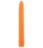 Оранжевый вибратор BASICX MULTISPEED VIBRATOR ORANGE 6INCH - 15 см.