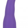 Фиолетовый вибратор для G-стимуляции Simply Silicone - 21 см.