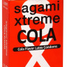 Ароматизированные презервативы Sagami Xtreme COLA - 3 шт.