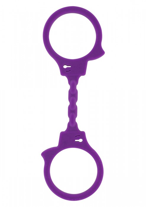 Фиолетовые эластичные наручники STRETCHY FUN CUFFS
