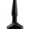Черный анальный стимулятор Small Anal Plug - 12 см.