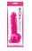 Розовый фаллоимитатор Pleasures Thick 5 Dildo - 18,3 см.