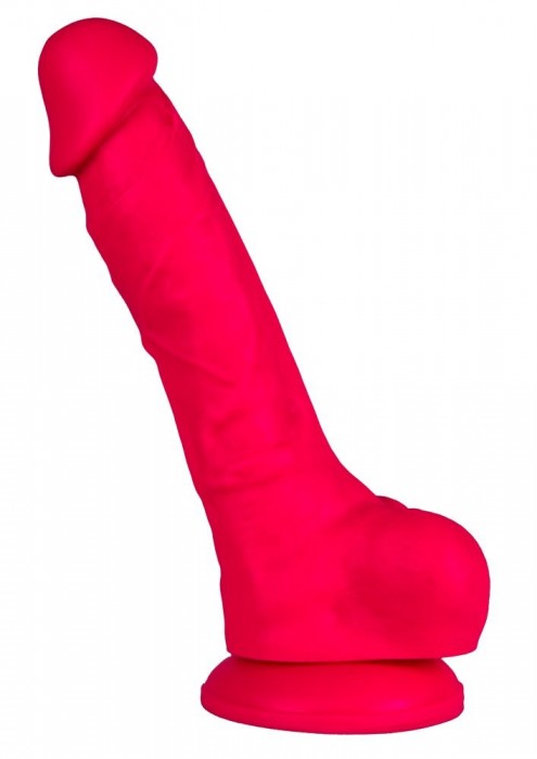 Розовый фаллоимитатор-реалистик Adam S - 18,5 см.