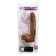 Реалистичный темнокожий фаллоимитатор с присоской и вибрацией  Adams Cock Vibrating - 22 см.